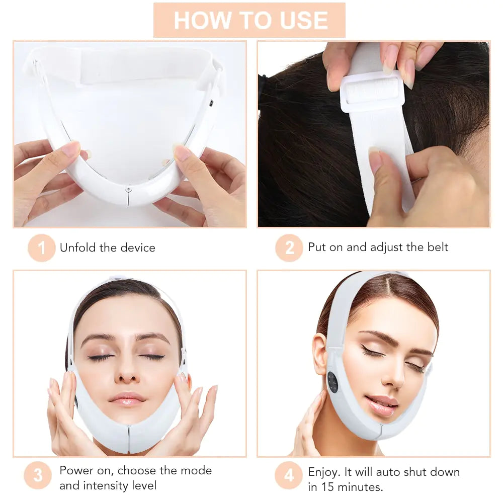 Facial Lifting Led Photon Therapy Massager